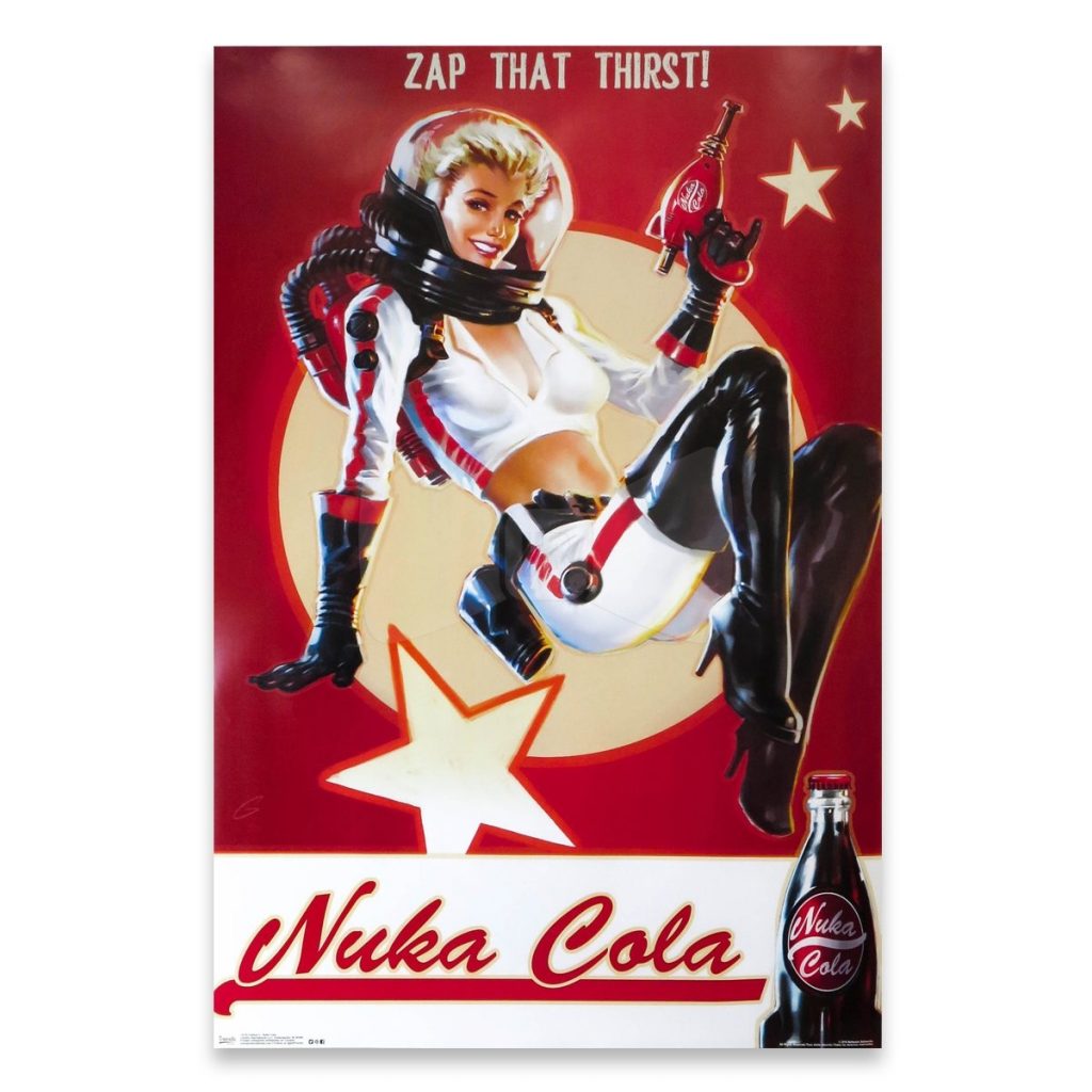 Fallout Nuka Cola Pinup Poster Bestdressbuy